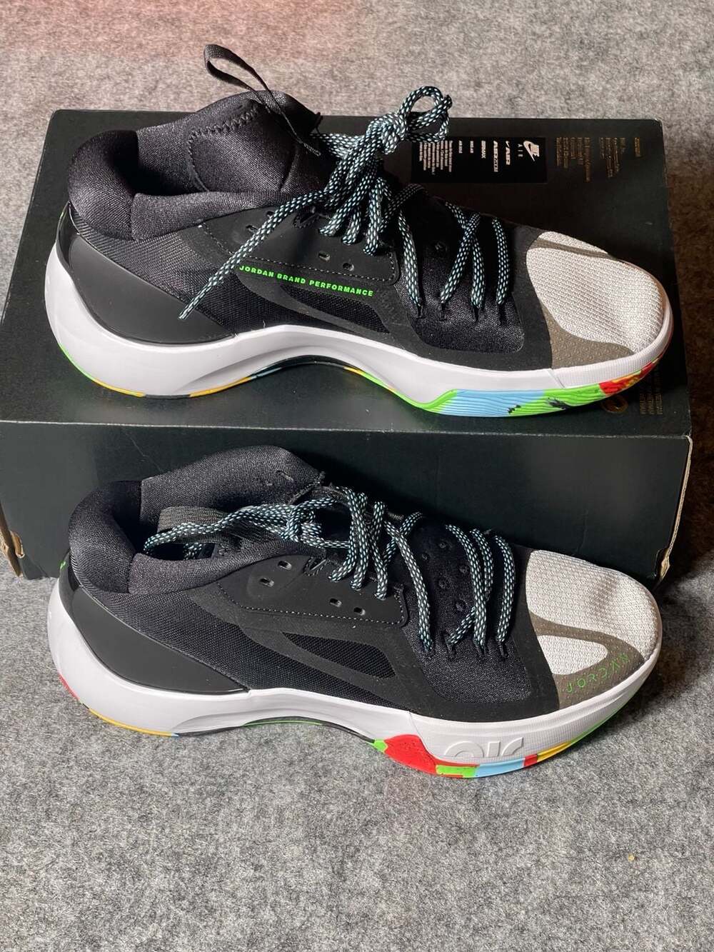 Nike Jordan Zoom Separate Black Multicolor Basketball Shoes DH0249-030